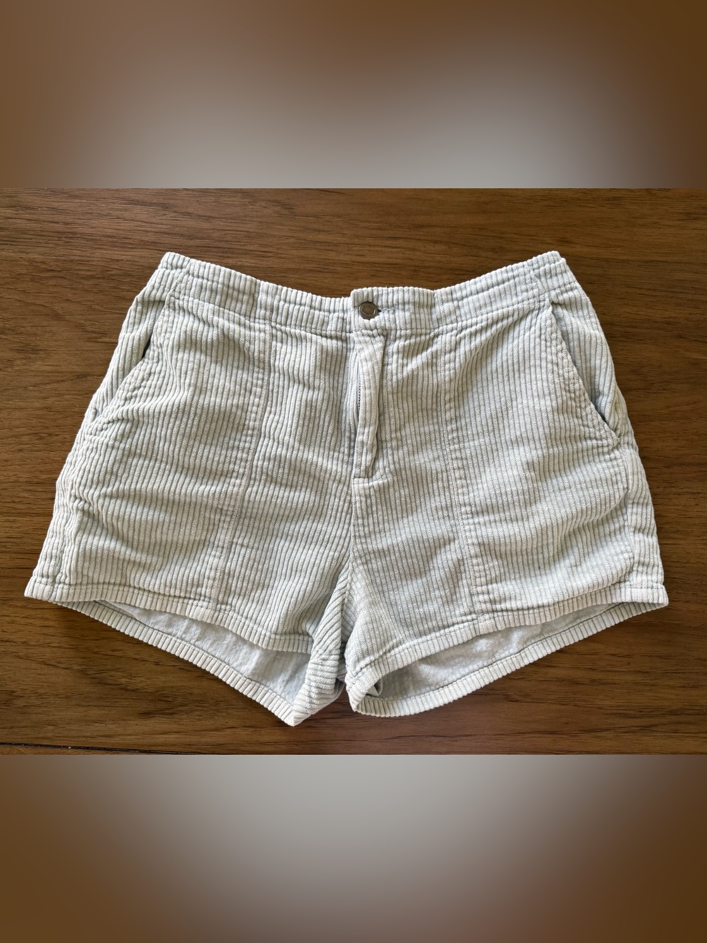 RVCA Women's Light Gray Ribbed Shorts